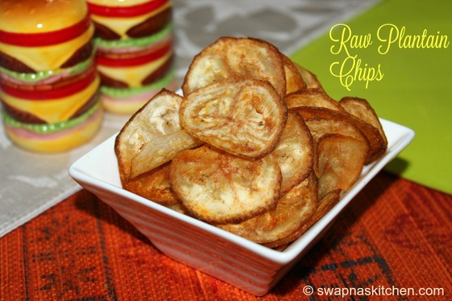 raw plantain chips